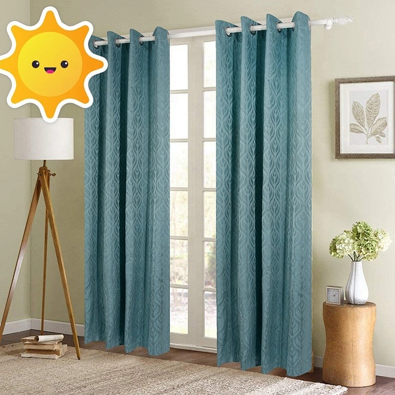 Hot sale grommet jacquard curtain fabric Polyester Made In China Low Price