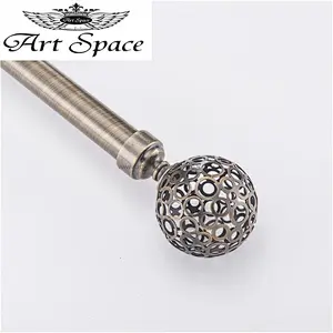 Low price curtain rod cover fabric pipe curtain rod length 5m curtain rod High Quality