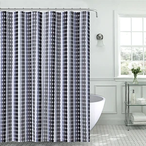 Polyester Printed Water Proof Custom Design Shower Curtain
