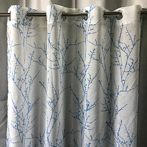 100% polyester fabric good quality sheer window curtain textile home  dolly sheer printed