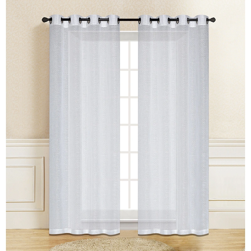 Western style decorative sound absorbing curtain sheer curtain from china