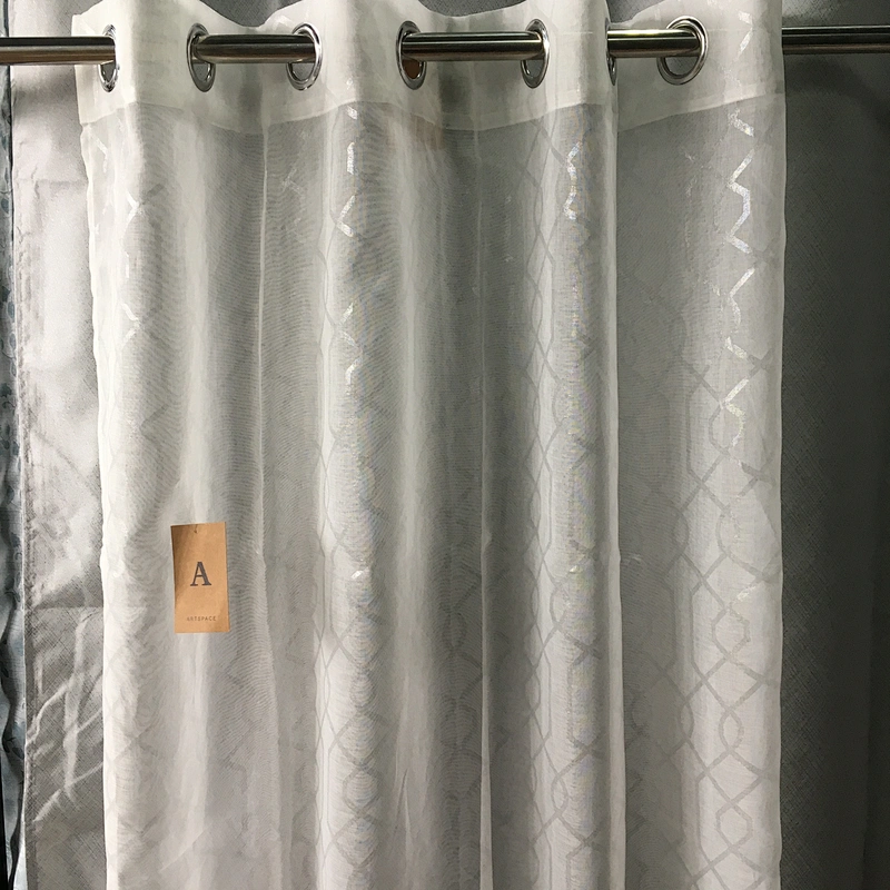 European style new jacquard livingroom curtain with matching sheer