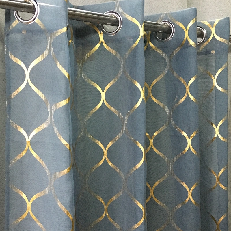 Reliable and cheap pastoral style sheer curtain for living room and bedroom