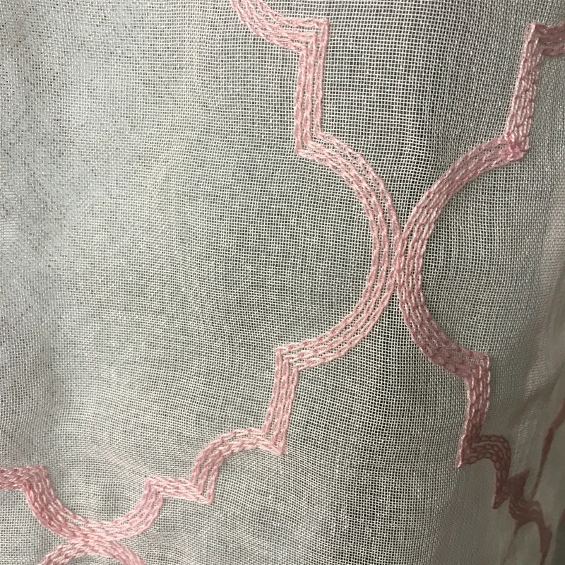 custom polyester floral embroidery wholesale  ready-made exotic curtains for living room