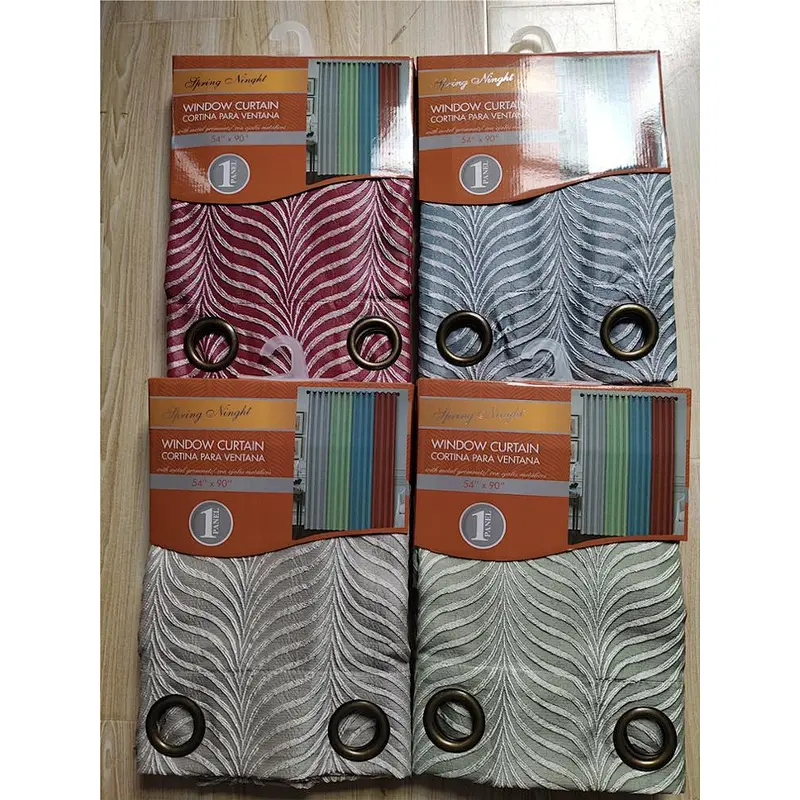 crinkle  jacquard  window curtain special patten design for window curtain