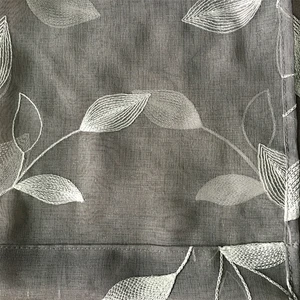 hot selling 100%polyester sheer curtain for living room with good quality