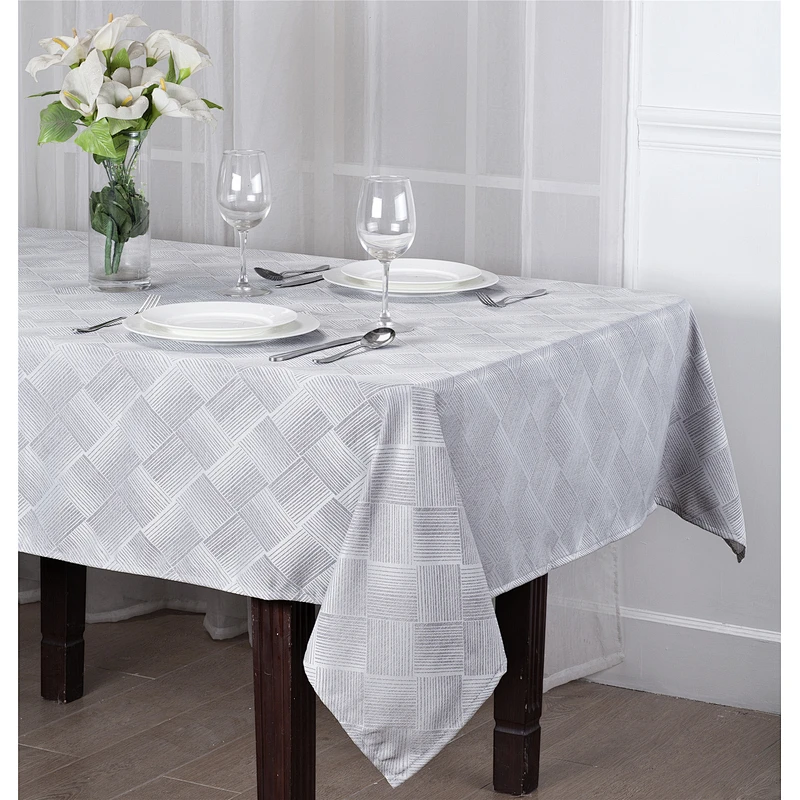 European style protective custom logo classic rectangular dining table cloth