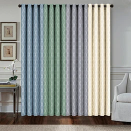 unique decorative high quality beautiful canvas chain design curtains window curtain living room panel