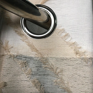 the fashion design cut sheer yarn design sheer window curtain geometric pattern curtains