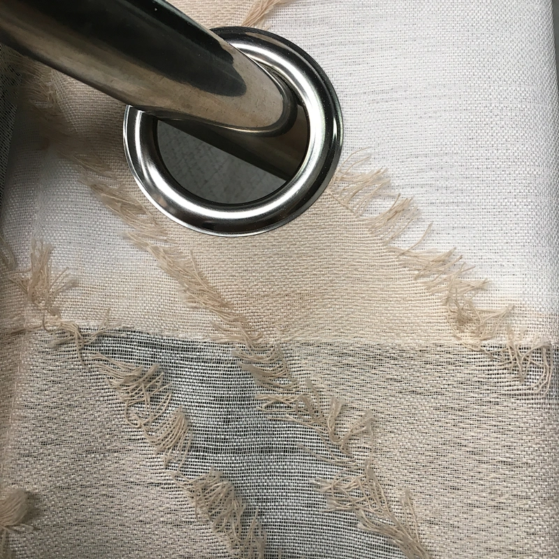 the fashion design cut sheer yarn design sheer window curtain geometric pattern curtains