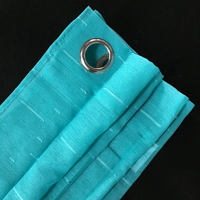 Colorful  wholesale stamping faux silk curtain good quality sheer curtain from China