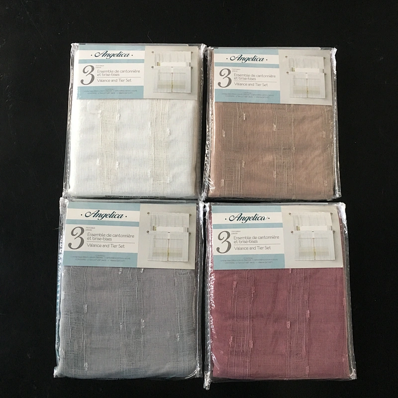 Cheap Factory Price cafe kitchen curtain with wholesale sheer gradient