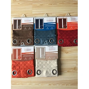 High Quality  Polyester  Grommet  Jacquard Curtain Panel classica pattern