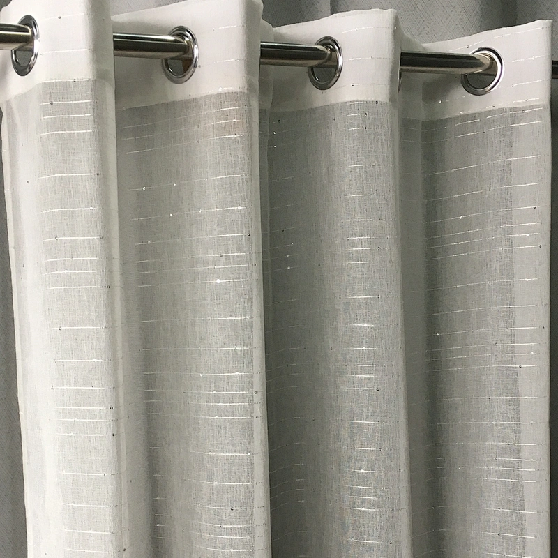 European style new jacquard plain sheer hotel curtain for window