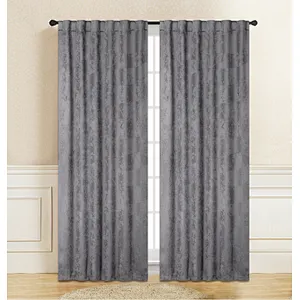 Embossed Room darkening Curtain for Living Room