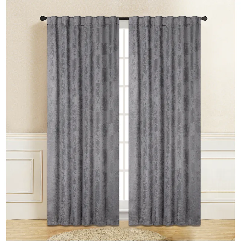 Embossed Room darkening Curtain for Living Room