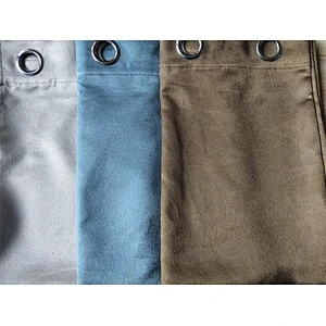 chinese factory portable blackout curtain polyester eyelet pattern in stock