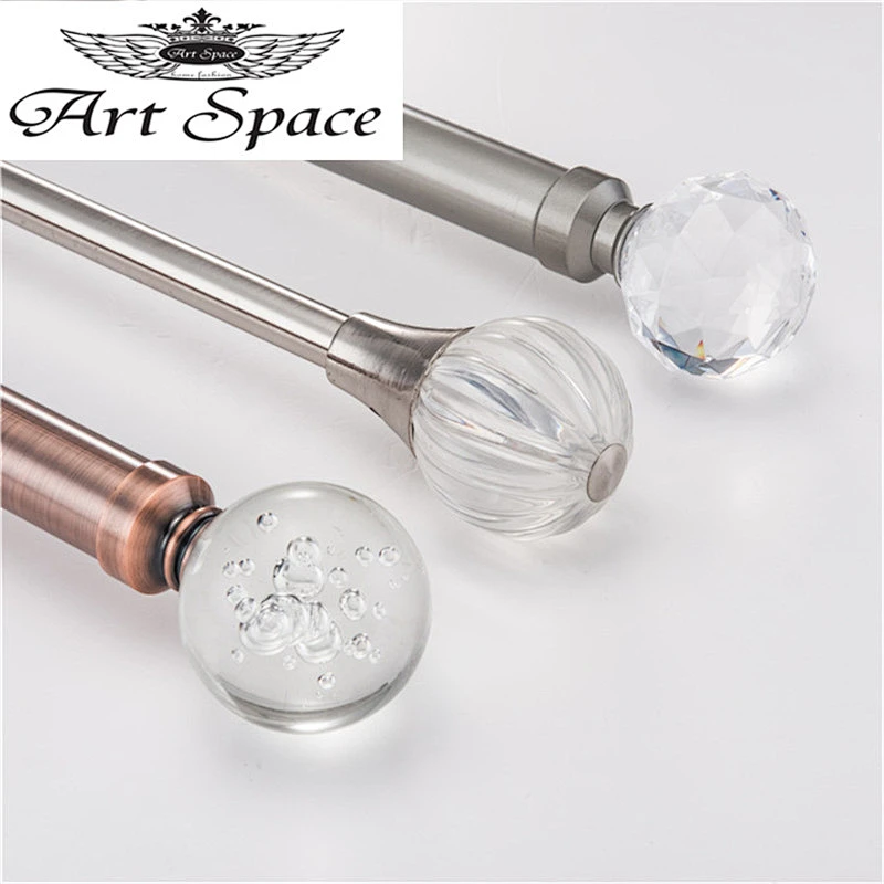 Customized resin finial curtain rod crystal curtain finial finial curtain rods with cheapest price