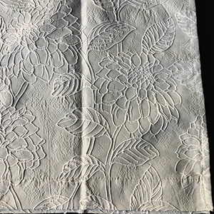 jacquard leaf patten window curtain for living room