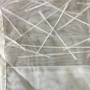 100% polyester embroidery curtain for living room curtains with good service