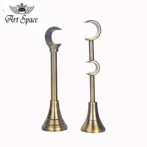 hot style wall mounting metal single double curtain pipe holder rod bracket