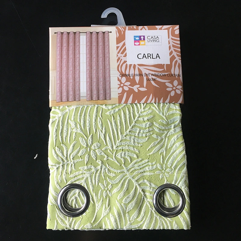 Low price jacquard window curtain for hotel polyester fabric fabrics in stock