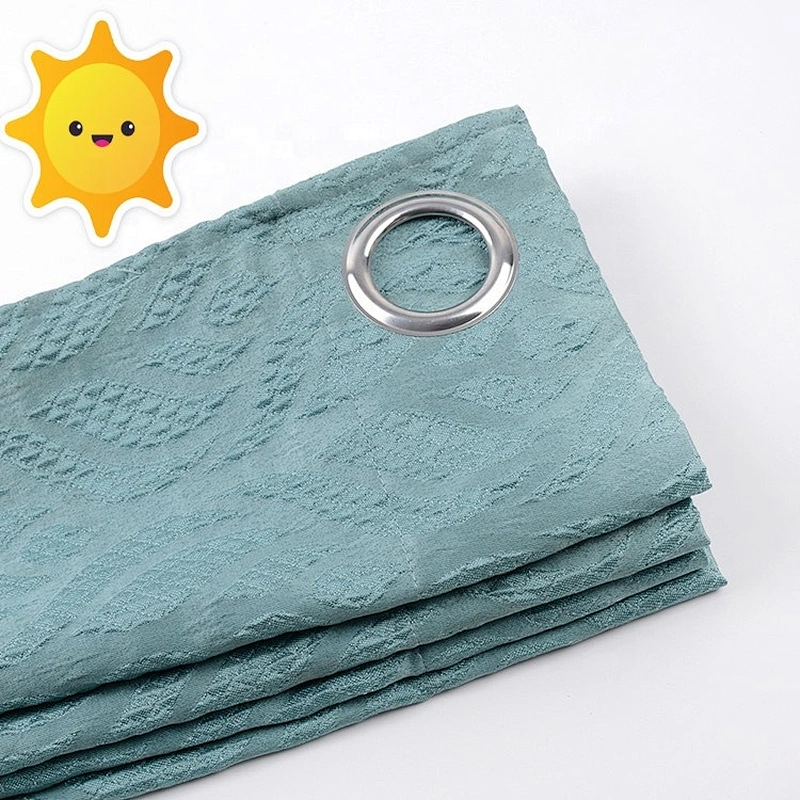 Hot sale grommet jacquard curtain fabric Polyester Made In China Low Price