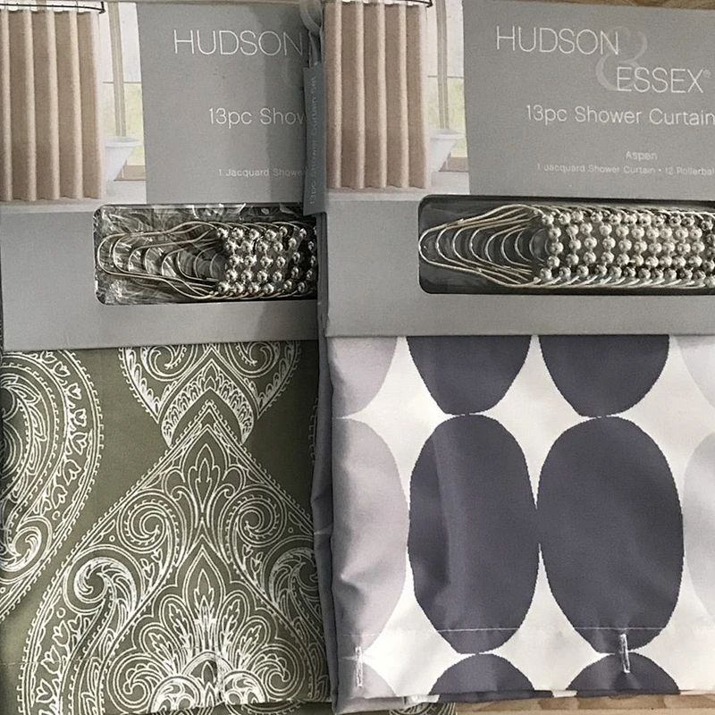 Polyester Printed Water Proof Custom Design Shower Curtain