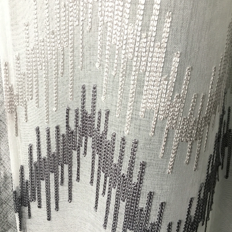 100% polyester ready made  sheer curtain for home and hotel