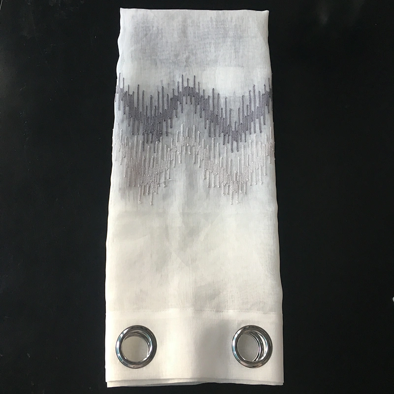 100% polyester ready made  sheer curtain for home and hotel