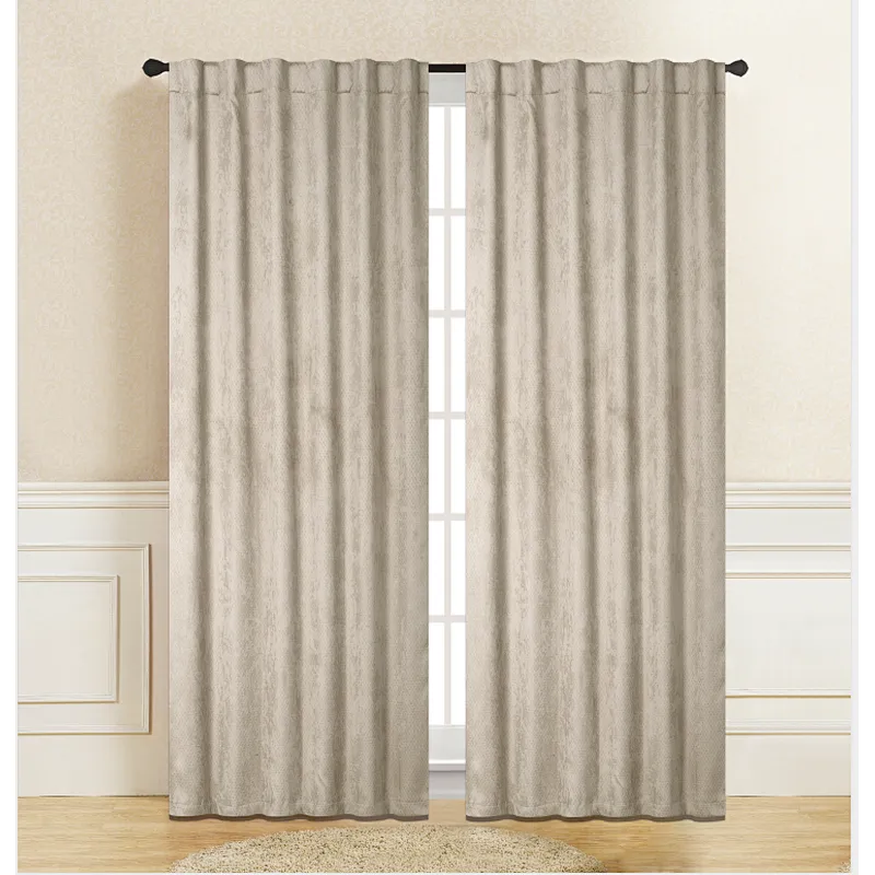 Embossed Room darkening Curtain for Living Room