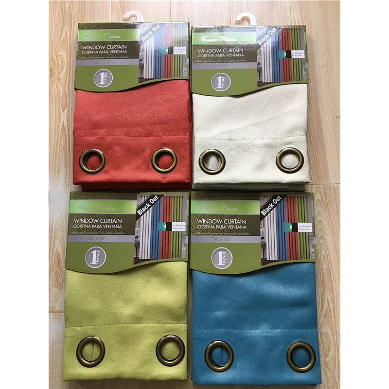 Different specification home decorative blackout window curtain blackout grommet window drape and window coverings