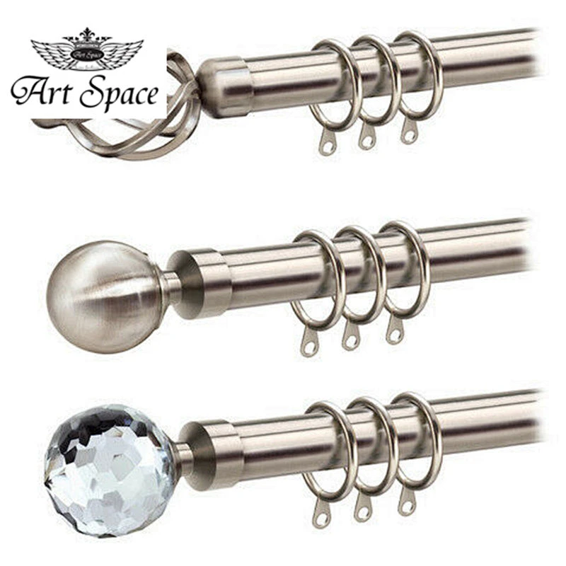 Home Finial Adjustable Modern Curtain Rod