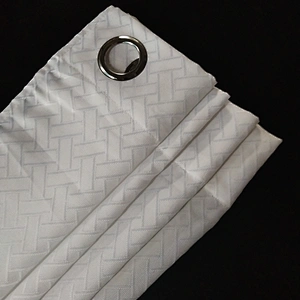 Factory direct price popular curtain for jacquard organza fabric modern design in low