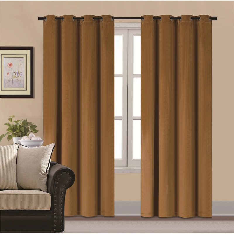 100%Polyester Velvet blackout Window Curtain for living room
