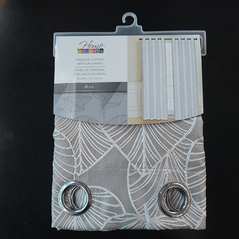 european market ripple fold curtain window decoration 100% polyester ready made grommet drapes