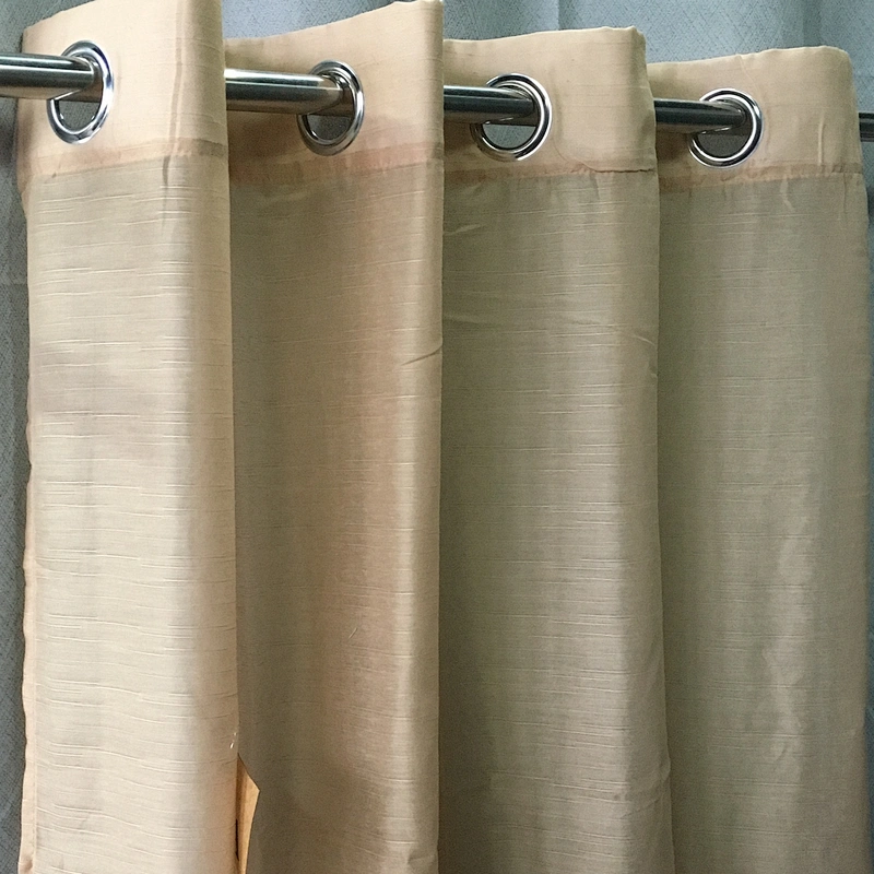 good price sheer stripe design  curtain polyester grommets window decorative sheer curtain