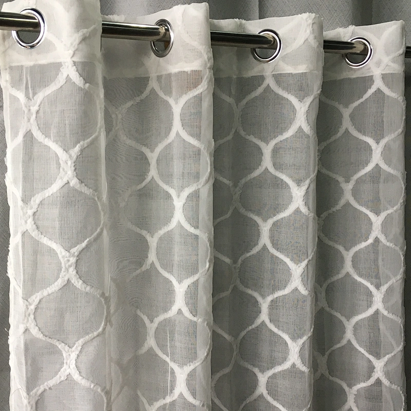 China factory supplied top quality pinch pleated sheer curtain in quick delivery
