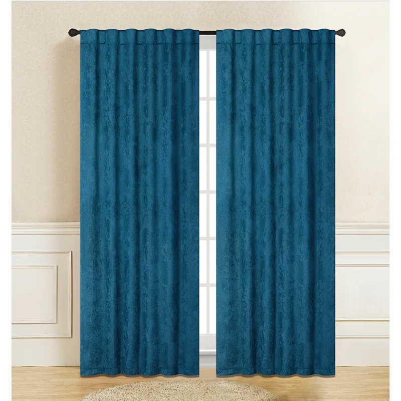 Embossed Room darkening Curtain for Living Room