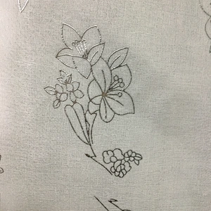 100% polyesrter home textile foil printing pattern sheer window curtains for living room