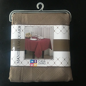 European style protective custom logo classic rectangular dining table cloth