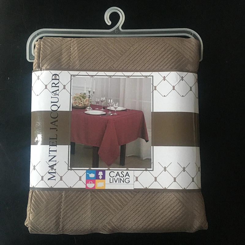 European style protective custom logo classic rectangular dining table cloth