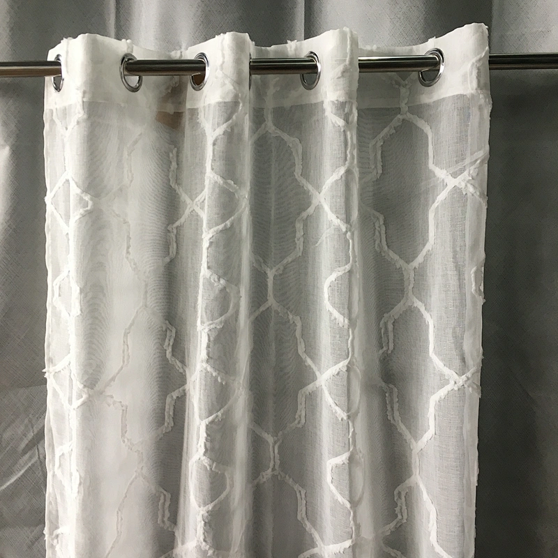 dolly popular  geometric patterns  decorative  window sheer curtain