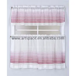 Factory outlet kitchen curtain cloth handmade curtains with price