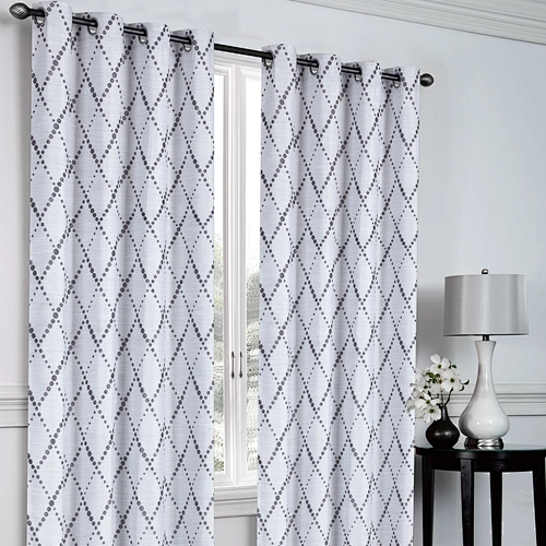 high quality 100% polyester bed canopy curtain  luxury damask design curtain jacquard fabric