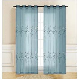 Luxury Embroidery Sheer Curtain for Living Room