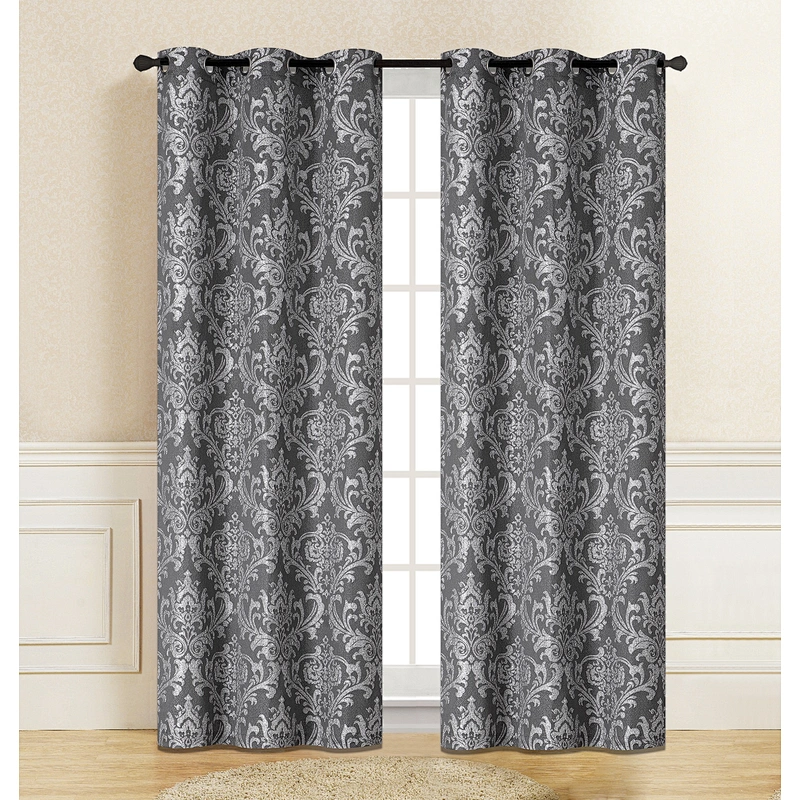 2020 polyester crinkle jacquard curtain fabric classic geometric design with low price