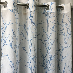 100% polyester fabric good quality sheer window curtain textile home  dolly sheer printed