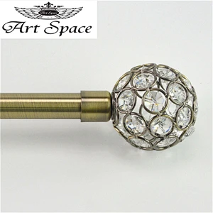 Customized resin finial curtain rod crystal curtain finial finial curtain rods with cheapest price