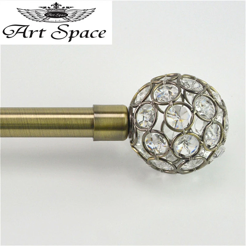 Customized resin finial curtain rod crystal curtain finial finial curtain rods with cheapest price